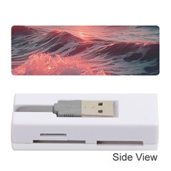 Ocean Waves Sunset Memory Card Reader (stick) by uniart180623