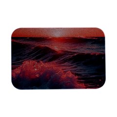 Ocean Waves Sunset Open Lid Metal Box (silver)   by uniart180623