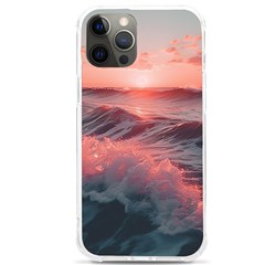 Ocean Waves Sunset Iphone 12 Pro Max Tpu Uv Print Case by uniart180623