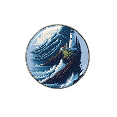 Lighthouse Sea Waves Hat Clip Ball Marker by uniart180623