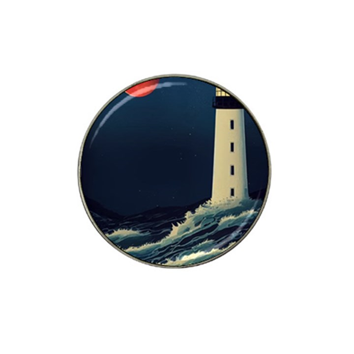 Lighthouse Lunar Eclipse Blood Moon Hat Clip Ball Marker (4 pack)