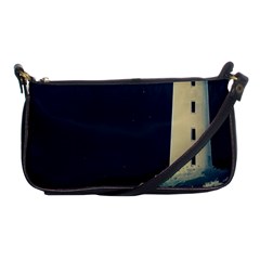 Lighthouse Lunar Eclipse Blood Moon Shoulder Clutch Bag by uniart180623