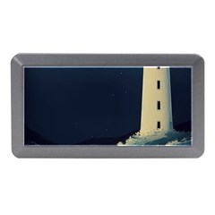 Lighthouse Lunar Eclipse Blood Moon Memory Card Reader (mini) by uniart180623