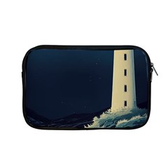 Lighthouse Lunar Eclipse Blood Moon Apple Macbook Pro 13  Zipper Case by uniart180623