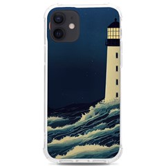 Lighthouse Lunar Eclipse Blood Moon Iphone 12/12 Pro Tpu Uv Print Case by uniart180623