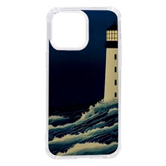 Lighthouse Lunar Eclipse Blood Moon Iphone 14 Pro Max Tpu Uv Print Case