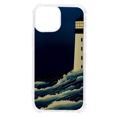 Lighthouse Lunar Eclipse Blood Moon Iphone 13 Mini Tpu Uv Print Case