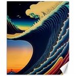 Japanese Japan Waves Sea Ocean Canvas 20  x 24  19.57 x23.15  Canvas - 1