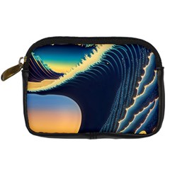 Japanese Japan Waves Sea Ocean Digital Camera Leather Case by uniart180623