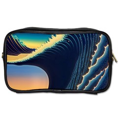 Japanese Japan Waves Sea Ocean Toiletries Bag (one Side) by uniart180623