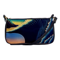 Japanese Japan Waves Sea Ocean Shoulder Clutch Bag by uniart180623