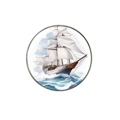 Ship Sail Sea Waves Hat Clip Ball Marker by uniart180623