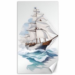 Ship Sail Sea Waves Canvas 40  X 72  by uniart180623