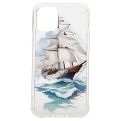 Ship Sail Sea Waves Iphone 12 Mini Tpu Uv Print Case	 by uniart180623