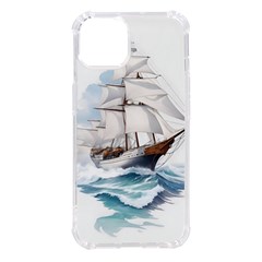 Ship Sail Sea Waves Iphone 14 Tpu Uv Print Case