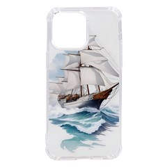 Ship Sail Sea Waves Iphone 14 Pro Max Tpu Uv Print Case