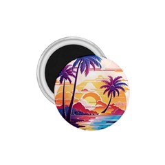 Nature Tropical Palm Trees Sunset 1 75  Magnets by uniart180623