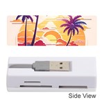 Nature Tropical Palm Trees Sunset Memory Card Reader (Stick) Front