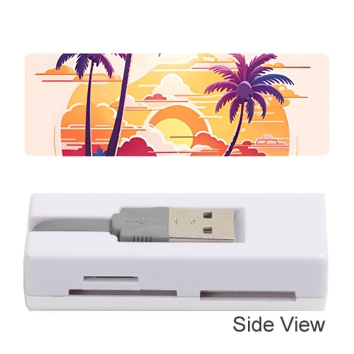 Nature Tropical Palm Trees Sunset Memory Card Reader (Stick)