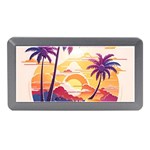 Nature Tropical Palm Trees Sunset Memory Card Reader (Mini) Front