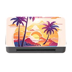 Nature Tropical Palm Trees Sunset Memory Card Reader With Cf by uniart180623