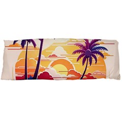 Nature Tropical Palm Trees Sunset Body Pillow Case Dakimakura (two Sides) by uniart180623