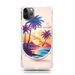 Nature Tropical Palm Trees Sunset Iphone 11 Pro Max 6 5 Inch Tpu Uv Print Case by uniart180623