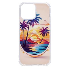 Nature Tropical Palm Trees Sunset Iphone 13 Pro Max Tpu Uv Print Case by uniart180623