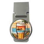 Beach Summer Drink Money Clips (Round)  Front