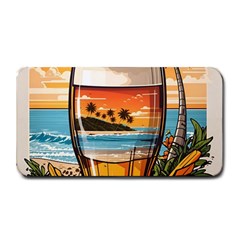 Beach Summer Drink Medium Bar Mat by uniart180623