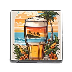 Beach Summer Drink Memory Card Reader (square 5 Slot) by uniart180623