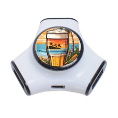 Beach Summer Drink 3-port Usb Hub by uniart180623