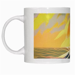 Lighthouse Colorful Abstract Art White Mug by uniart180623