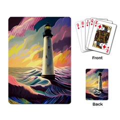 Lighthouse Colorful Abstract Art Playing Cards Single Design (rectangle) by uniart180623