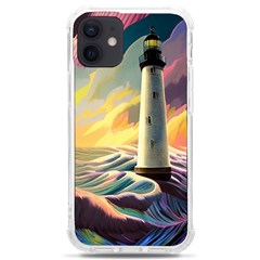 Lighthouse Colorful Abstract Art Iphone 12 Mini Tpu Uv Print Case	 by uniart180623