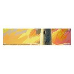 Lighthouse Colorful Abstract Art Banner And Sign 4  X 1  by uniart180623