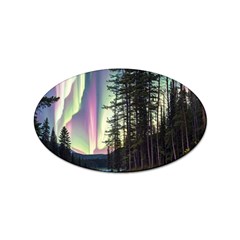 Northern Lights Aurora Borealis Sticker Oval (10 Pack) by uniart180623