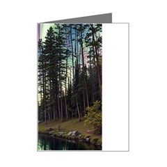 Northern Lights Aurora Borealis Mini Greeting Card by uniart180623