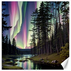 Northern Lights Aurora Borealis Canvas 20  X 20  by uniart180623