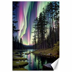 Northern Lights Aurora Borealis Canvas 20  X 30  by uniart180623