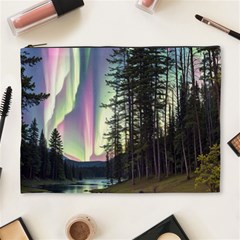 Northern Lights Aurora Borealis Cosmetic Bag (xl) by uniart180623