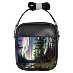 Northern Lights Aurora Borealis Girls Sling Bag by uniart180623