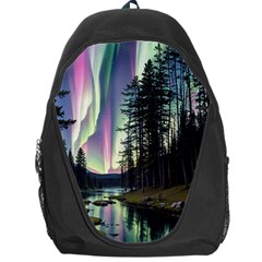 Northern Lights Aurora Borealis Backpack Bag by uniart180623