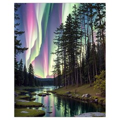 Northern Lights Aurora Borealis Drawstring Bag (small) by uniart180623