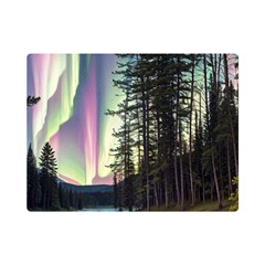 Northern Lights Aurora Borealis Premium Plush Fleece Blanket (mini) by uniart180623