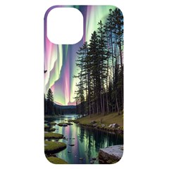 Northern Lights Aurora Borealis Iphone 14 Black Uv Print Case