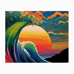 Waves Rainbow Sea Small Glasses Cloth