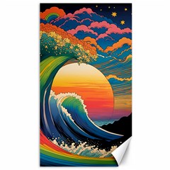 Waves Rainbow Sea Canvas 40  X 72  by uniart180623