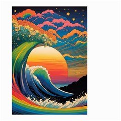 Waves Rainbow Sea Small Garden Flag (two Sides) by uniart180623