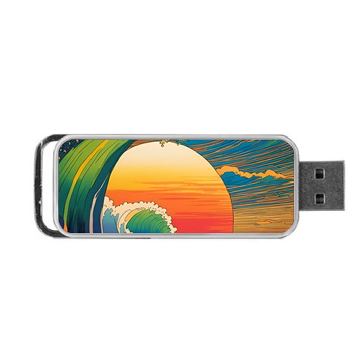 Waves Rainbow Sea Portable USB Flash (One Side)